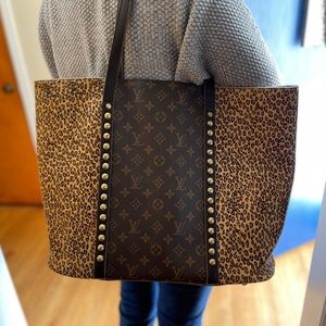 Repurposed Louis Vuitton bag. Louis Vuitton on both sides.
